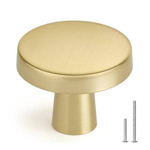 lot 2172 image: homdiy 10 Pack Gold Cabinet Knobs Zinc Brushed Brass Knobs Kitchen Handles