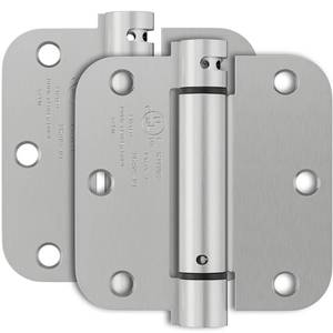 lot 2176 image: Bubxo 2 Pack Self Closing Door Hinges 3.5 Inch, Spring Hinges Self Closing