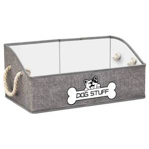 lot 2183 image: Thankspaw Dog Toy Basket, Storage Bin, Collapsible Box for Pet Accessories