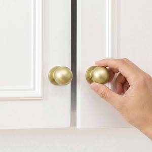 lot 2184 image: homdiy 10 Pack 1516in Matte Gold Cabinet Knobs