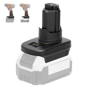 lot 2188 image: NUOGEDZ Battery Adapter for Ridgid 12V Tools, Work for Deewalt 20V Battery and for Milwaukee M18 18V Battery (Adapter Only)
