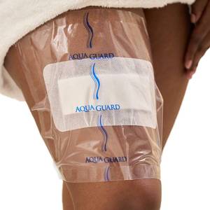 lot 2196 image: TIDI 50011-PKG AquaGuard Sheet �� 10 x 12 �� (Area of Coverage 8.5 x 9.75) �� Shower Protection Sheet �� Self-Adhesive Moisture Barrier �� Wound Cover for Showering �� 7 Sheets �� Home Medical Supplies