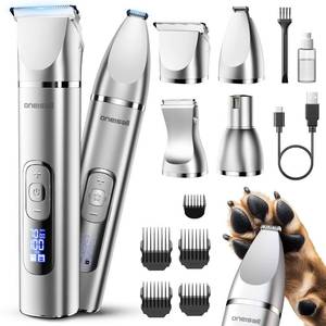 lot 2201 image: oneisall 4 in 1 Dog Grooming Kit with LCD Display