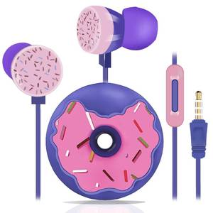 lot 4101 image: DTMNEP Donut Kids Earbuds, for Kid Size Wired Earphones & in-Ear Headphones