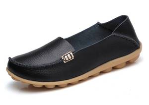 lot 4116 image: VenusCelia Womens Natural Comfort Walking Flat Loafer(5 M US,Black)