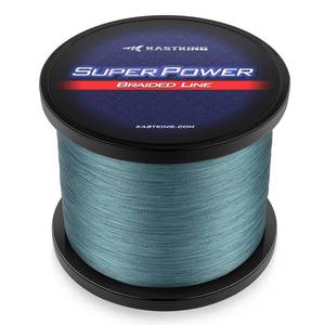 lot 6328 image: KastKing SuperPower Braided Fishing Line,Low-Vis Gray,15 LB ,1097 Yds