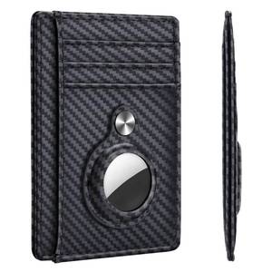 lot 6337 image: Hawanik Slim Minimalist Front Pocket Air Tag Wallet Thin Card Holder Wallet