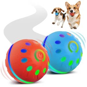 lot 8258 image: Zoomsnail 2 Pack Interactive Dog Ball Toy, BPA-Free Rechargeable Automatic Rolling Ball Toys with Light, Waterproof Dog Balls to Offer Entertainment