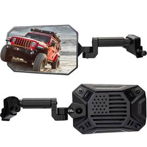 lot 11184 image: JOYTUTUS Mirrors Doors Off Compatible with 2018-2023 Wrangler JLJLU & Gladiator JT, JL Side Mirrors with Ball Adapter, Wider View No Vibrate & Wobble (NOT FIT 2024-2026 Wrangler & Gladiator JT)