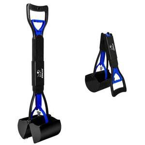 lot 11203 image: SZHLUX 28 Pooper Scooper, Foldable Dog Pooper Scooper with Unbreakable Material and Durable Spring for Grass and Gravel, Blue