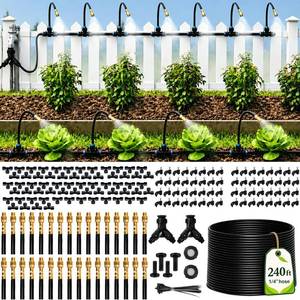 lot 11204 image: Bonviee 240FT Drip Irrigation System with Adjustable Nozzles