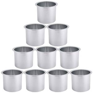 lot 11221 image: NovelBee 10pcs Aluminum Drop in Boat Cup Holders Insert for Table
