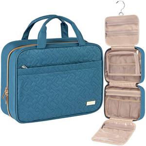 lot 12197 image: NISHEL Travel Toiletry Bag for women, Portable Hanging makeup Organizer