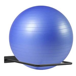 lot 12202 image: DNYLHRLZ Large Stability Ball Wall Rack - Yoga Ball Storage Rack for Studio, Gym or Home (1 Black)