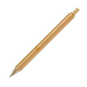 lot 12243 image: Pentel EnerGel Alloy Retractable Gel Pen, Gold Barrel, Black Ink, Includes Gif Box (BL407XABX) (No Box)