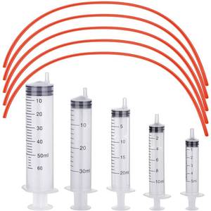 lot 12286 image: Jutom Puppy Feeding Tube Kit, 5 Pack 8 FR Tube and 5 Pack Kitten Syringe