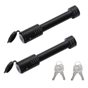 lot 12311 image: Trailer Hitch Locks with Keys, 58 Pin, 2 Receiver, Class IIIIV, 2 Pack (Used)