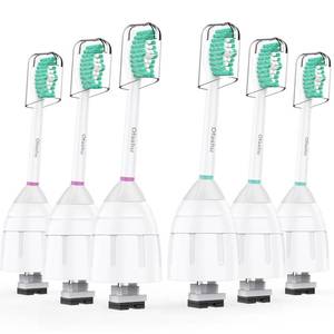 lot 12320 image: Replacement Heads for Philips Sonicare E-Series - Ofashu Brush Head Compatible with Essence Xtreme Elite Advance 7022 5610 White, 6 Packs Screw-on Electric Toothbrush