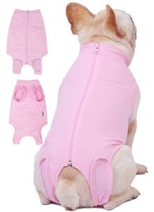 lot 12339 image: Caslfuca Dog Surgery Recovery Suit - After Spay, Abdominal Wounds Post Surgical Recovery, Anti Licking Breathable Dog Onesies for Small, Medium & Large Pet, Alternative Bandages Cone E-Collar (Slight Use)