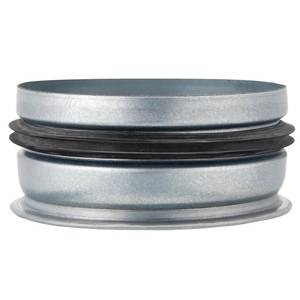 lot 12342 image: VIHOSE 2 Pcs 4 Inch Od Dryer Vent Cap with Rubber Gasket Round Dryer Vent Cover Inside Galvanized Steel Tee Duct End Cap Pipe Cover Metal Plug for Outdoor and Indoor HVAC Systems