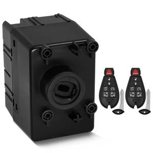 lot 12347 image: 68210151AB Ignition Switch Module Kit & 2 Keys Fit for Chrysler 300 2009-2010, Dodge Challenger 2009, Dodge Ram 2500 Pickup 2010, Jeep Grand Cherokee 2009, Jeep Commander 2009-2010 (Needs Program) (Used)
