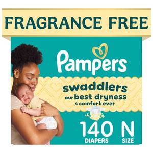 lot 13808 image: Pampers Swaddlers Sensitive Disposable Diapers - Size 0 - 140ct
