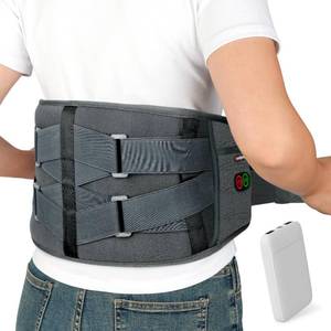 lot 13822 image: Comfytemp Cordless Heating Pad with Massager for Back FSA Eligible HSA Gift
