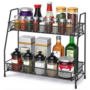 lot 13846 image: SPISPI Spice Rack Organizer for Cabinet, Bathroom Organizer Countertop, Bathroom Counter Organizer, Kitchen Countertop Organizer, Bathroom Vanity Organizer