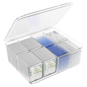 lot 13847 image: sysdmno Transparent Plastic Trading Card Storage Box for Loose Cards