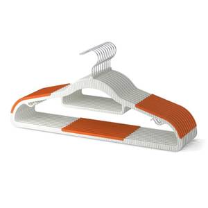 lot 13850 image: MLKJHHI 40 Pack Heavy Duty Plastic Hangers, Non Slip Clothes Hangers with Rubber Pads and 360° Hook - Thin Space Saving Hanger, Closet Organizer for Shirt, Pants, Suit, Skirt, Coat - Orange