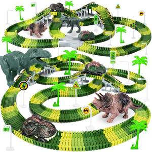 lot 13871 image: Dinosaur Toys, Create A Dinosaur World Road Race, Dinosaur Track Toys