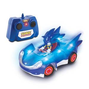 lot 14299 image: NKOK Sonic RC Car Glow Racer �� Light-Up Remote Control Car, 128 Scale