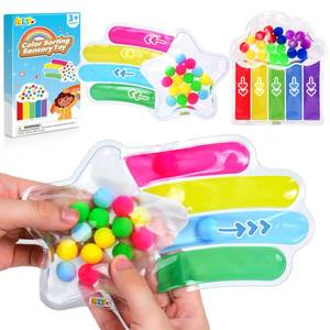 lot 14313 image: Color Sorting Sensory Toys for Toddlers Quiet Calming Travel Roadtrip Toys for Kids - Color Matching Game for Preschool Learning Activities - Classroom Prizes Toddlers Travel Essentials
