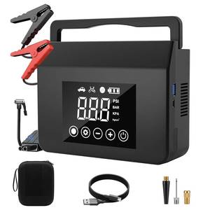 lot 14333 image: Portable Car Battery Jump Starter with Air Compressor 4000A 150PSI Inflator