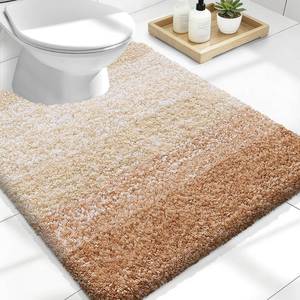 lot 14342 image: OLANLY Luxury Toilet Rugs U-Shaped 24x20, Soft Absorbent Microfiber Mat
