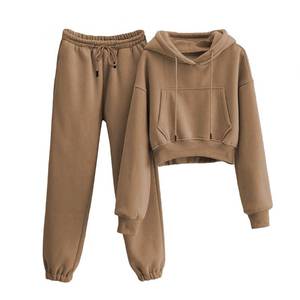 lot 14376 image: VATEAMI Sweatsuits Women 2 Piece  Outfits Fleece Lined Tracksuits Set Medium  Brown