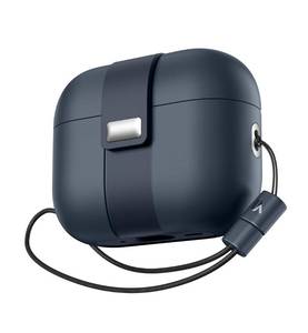 lot 14390 image: SURITCH for AirPods Pro 3 Case (2025), Magnetic Lock Bumper Cases Compatible with Airpods Pro 3rd Generation, Rugged Protective Cover with Stylish Hanging Lanyard Cases for Women Men, Navy