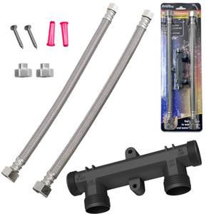 lot 14401 image: WP596816 Sensor Valve Kit Fit for watts premier 500800&500805 & grundfos up comfort Instant Hot Water Recirculating Pump System, Include Two 12 Supply Lines & Two 12 x 38 Reduced Fittings