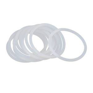 lot 14410 image: X AUTOHAUX Silicone O-Rings, 60mm OD 52mm ID 4mm Width VMQ Seal Gasket for Compressor Valves Pipe Repair, White, Pack of 10