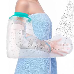 lot 14416 image: quiheat Waterproof Cast Covers for Shower Arm, Full Arm Adult Protector Bag