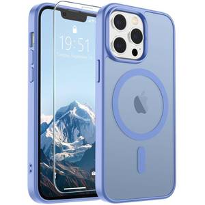 lot 14421 image: SUPFINE Magnetic for iPhone 12 Pro Max Case Blue Purple