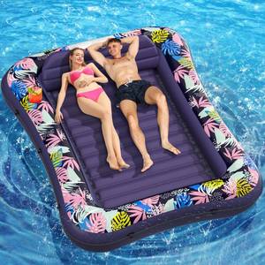 lot 19310 image: OKSUWATER Inflatable Tanning Pool Lounger, 87 x 63, Extra Large, Purple