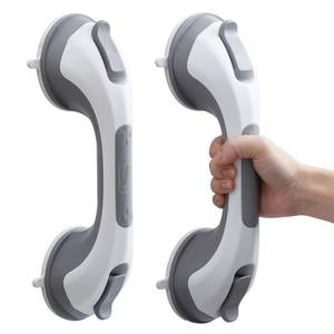 lot 19341 image: TAILI Shower Grab Bars,Shower Handles for Elderly Suction,2 Pack 12.2 Grey