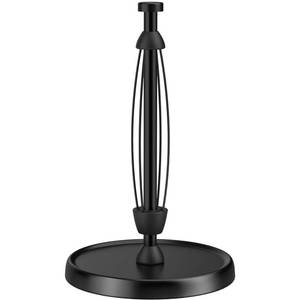 lot 19367 image: Paper Towel Holder Countertop, One-Handed Tear, Stainless Steel, Weighted Base, Black, Paper Towel Roll Holder Stand with Ratchet Mechanism for Kitchen Bathroom Farmhouse Essentials Decor Accessories