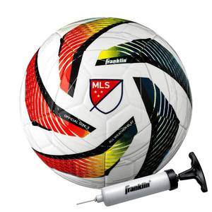 lot 19369 image: Franklin Sports MLS Tornado Soccer Ball - Size 4 - White