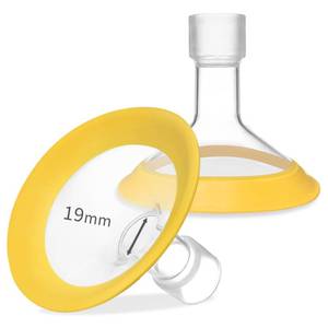 lot 20037 image: 19mm Oval Flanges Shields Compatible with Medela Pumps, Replacement Parts for Pump in Style, Symphony, Swing Maxi, Harmony and Personalfit Flex��Breast Pump Accessories