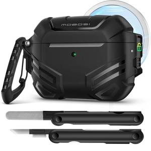 lot 20038 image: MOBOSI for AirPods Pro 3 Case with Lock, Fit for MagSafe, Black