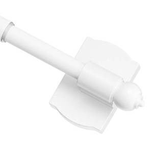 lot 20039 image: ENJOYBASICS 1 Pc 16-28 Magnetic Curtain Rod No Drill, Strong Hold, White