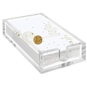 lot 20047 image: Acrylic Napkin Holder, 0.37 Clear Guest Towel Tray for Bathroon Kitchen
