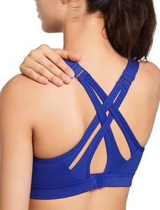 lot 20051 image: Yvette High Impact Adjustable Criss Cross Sports Bra,Royal Blue,2XL